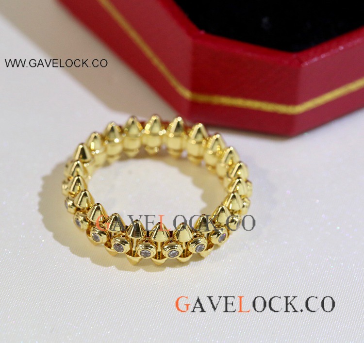 Replica Cartier Clash de Ring - Gold with Diamonds Replica Cartier Clash de Ring - Gold with Diamonds
